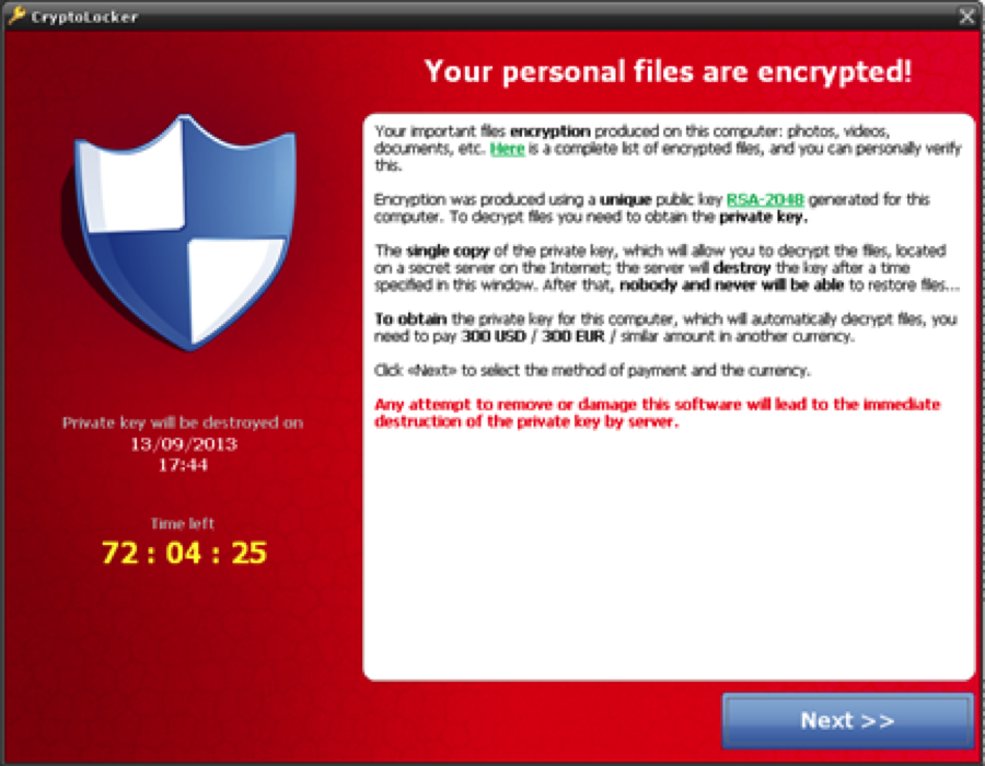 Ransomware-Cryptolocker