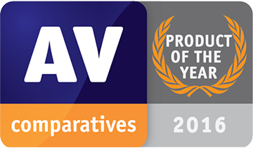 Avira 2016 Product of the Year AV Comparatives